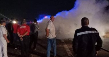 النيابة تصرح بدفن مواطن تفحمت جثته في حريق سيارته بمحور 30 يونيو بالإسماعيلية