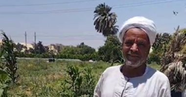 شاهد حكاية عم سالم مع 50 عاما من زراعة البطيخ فى المنيا