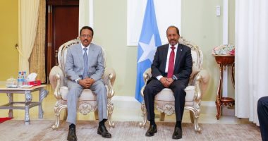 الرئيس الصومالى المنتخب يجتمع مع الرئيس المنتهية ولايته فى القصر الجمهورى