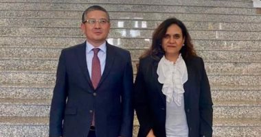 نائب وزير الخارجية الكازاخى الجديد يستقبل السفيرة المصرية فى نور سلطان