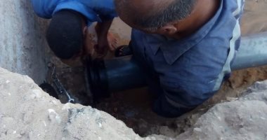 كسر مفاجئ بخط مياه قطر 800 مم بمنطقة العياط وانقطاع الخدمة بعدة قرى