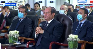 الرئيس السيسي يشكر القائمين على "مستقبل مصر": المشروع يخلص السنة المقبلة