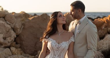 بسنت شوقى ومحمد فراج فى لقطات رومانسية جديدة من حفل زفافهما.. صور