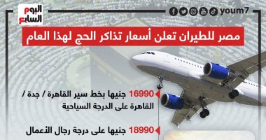 مصر للطيران تعلن أسعار تذاكر الحج لهذا العام.. إنفوجراف