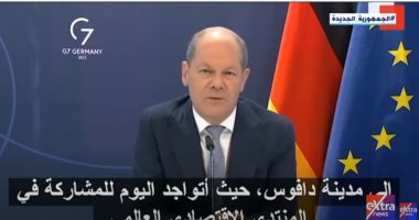 كلمة للمستشار الألمانى يشيد بقرار مصر بالاعتماد على القطارات السريعة