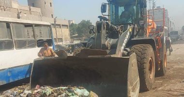 رفع 1640 طن تراكمات قمامة بحملة مكبرة بشوارع حي شرق شبرا الخيمة