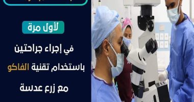 نجاح أول جراحتين بتقنية "الفاكو" مع زراعة عدسة للعين بمستشفى طيبة بالأقصر