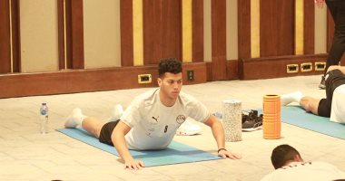  تدريبات تنشيطية للمنتخب فى فندق الإقامة استعدادا لمباراة غينيا.. صور