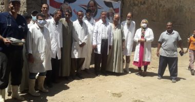 تقديم العلاج وفحص 647 حيوانا فى قافلة بيطرية بقرية القليعى فى الأقصر