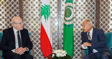 ميقاتى: نثمن جهود الأمين العام للجامعة العربية ووقوفه الدائم بجانب لبنان