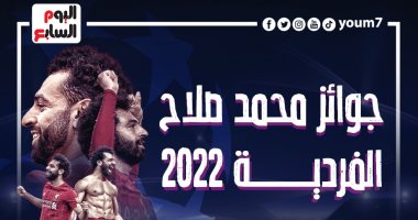 محمد صلاح يصل إلى الجائزة الفردية رقم 6 بقميص ليفربول في 2022.. إنفوجراف