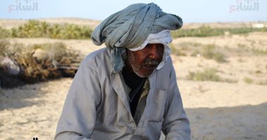 "عبدالكريم" 70 سنة راعى إبل بسيناء.. يقضى يومه لتعليم أبنائه سر المهنة.. فيديو