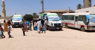 تقديم الخدمات الطبية والعلاجية لـ 1804 حالات بقرية الشيخ حسن بمركز مطاى في المنيا