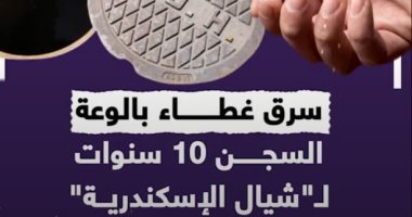 سرق غطاء بالوعة.. السجن 10 سنوات لـ"شيال الإسكندرية" (فيديو)