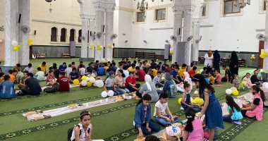 يوم ثقافى ترفيهى للأطفال فى رحاب المسجد الكبير ببورفؤاد.. صور