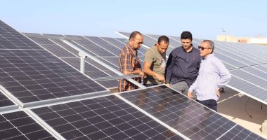 شركة مياه البحر الأحمر تنشئ محطة طاقة شمسية لترشيد الطاقة.. صور