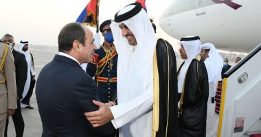 أمير قطر يوجه الشكر للرئيس السيسى: نقدر عاليا التعاون بيننا