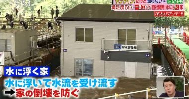 شركة يابانية تبتكر منازل مقاومة للفيضانات.. تطفو على ارتفاع يصل لـ 5 أمتار