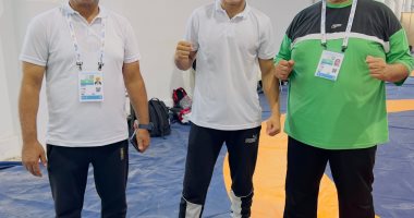 يحيى حافظ يتوج بفضية المصارعة وزن 65 كيلو بعد الخسارة أمام بطل ألبانيا