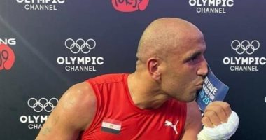 عمر عبدالعزيز يتأهل لنصف نهائى الملاكمة وزن 69 ويضمن ميدالية لمصر بألعاب البحر المتوسط