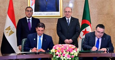 رئيس وزراء الجزائر: التوقيع على 12 اتفاقية تعاون مشترك مع مصر