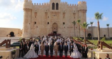 المنطقة الشمالية العسكرية تنظم حفل زفاف جماعى لـ120 شابا وفتاة بالإسكندرية