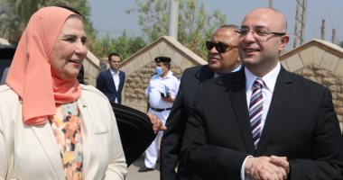 محافظ بنى سويف يستقبل وزيرة التضامن في مستهل زيارتها للمحافظة
