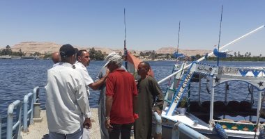 مدينة الأقصر تنظم حملة تفتيش على المراكب النيلية قبل العيد.. صور