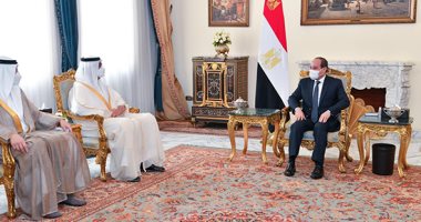 الرئيس السيسى يستقبل سلطان الجابر ويرحب بزيادة الاستثمارات الإماراتية بمصر 
