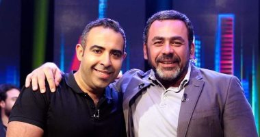 محمد عدوية من كواليس حلقة يوسف الحسينى ببرنامج "التاسعة" قبل عرضها الليلة