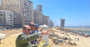 رئيس "المركزى للتعمير" يتفقد مشروع نفق وكبارى شارع 45 "أنور السادات" بالإسكندرية