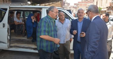 محافظ القليوبية يتفقد سير العمل في مواقف قرى مركز طوخ وبنها 