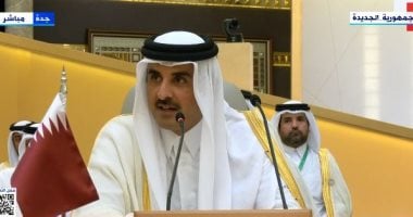 أمير قطر: يجب أن نساعد الشعب الفلسطينى فى غزة وإنهاء هذه الحرب