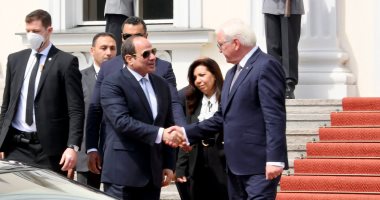 الرئيس الألماني يستقبل الرئيس السيسي فى برلين ويشيد بعلاقات الصداقة المصرية الألمانية 