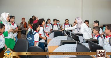 "حاسبات طنطا" تستقبل الأطفال المشاركين بجامعة الطفل