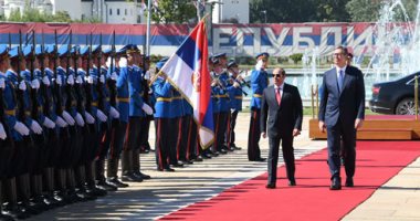 بدء جلسة المباحثات الرسمية بين الرئيس السيسى ونظيره الصربى