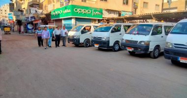 جولات ميدانية لرؤساء المدن لمتابعة مواقف سيارات الأجرة بكفر الشيخ