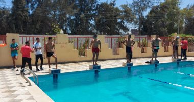 60 متسابقا يشاركون فى المهرجان الرياضى للسباحة الحرة لرياضة كفر الشيخ