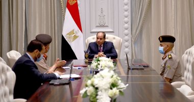 الرئيس السيسى يستعرض المستجدات الإنشائية لمصنع منتجات الألبان ببرج العرب