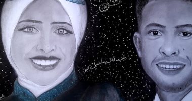"رحاب السيد" فنانة تشكيلية طورت موهبتها لتصبح من أشهر فنانى كفر الشيخ.. صور