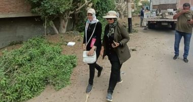 رئيس مدينة السنطة تقود حملة نظافة مكبرة بشوارع المركز