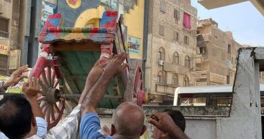 محافظة الجيزة ترفع إشغالات شوارع ترعة الزمر وناهيا ببولاق الدكرور
