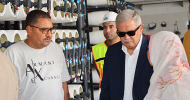 رئيس القابضة للمياه يتفقد محطات معالجة الصرف الصحى بشرم الشيخ