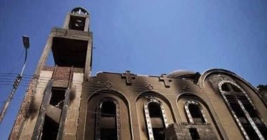 الصحة: 41 وفاة و14 مصابا فى حريق كنيسة أبو سيفين بالمنيرة