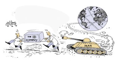 كاريكاتير اليوم.. الأزمة الأوكرانية "حرب على الاقتصاد"