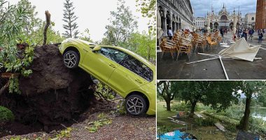13 حالة وفاة فى فرنسا وإيطاليا والنمسا بسبب العواصف.. صور