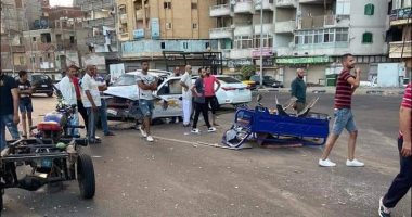 إصابة شخصين فى حادث تصادم على طريق المحمودية بالإسكندرية