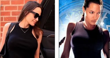 أنجلينا جولى بإطلالة على طريقة شخصيتها بفيلم Tomb Raider قبل 21 عامًا