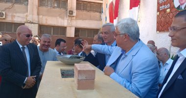 وزير التعليم العالى يضع حجر الأساس لإنشاء مدينة طبية بشبين الكوم..فيديو وصور