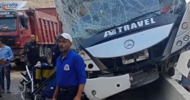 إصابة 7 أشخاص فى حادث انقلاب سيارة ربع نقل فى حلوان